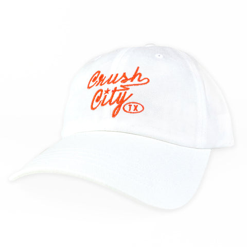 Crush Script | Strapback Ball Cap (White)